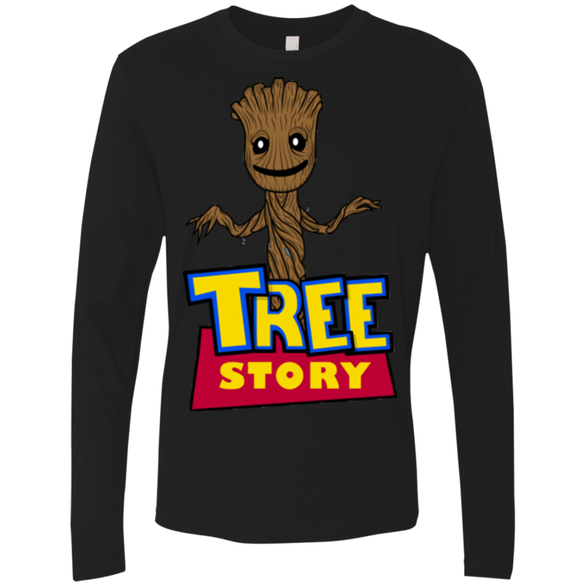 T-Shirts Black / Small TREE STORY Men's Premium Long Sleeve