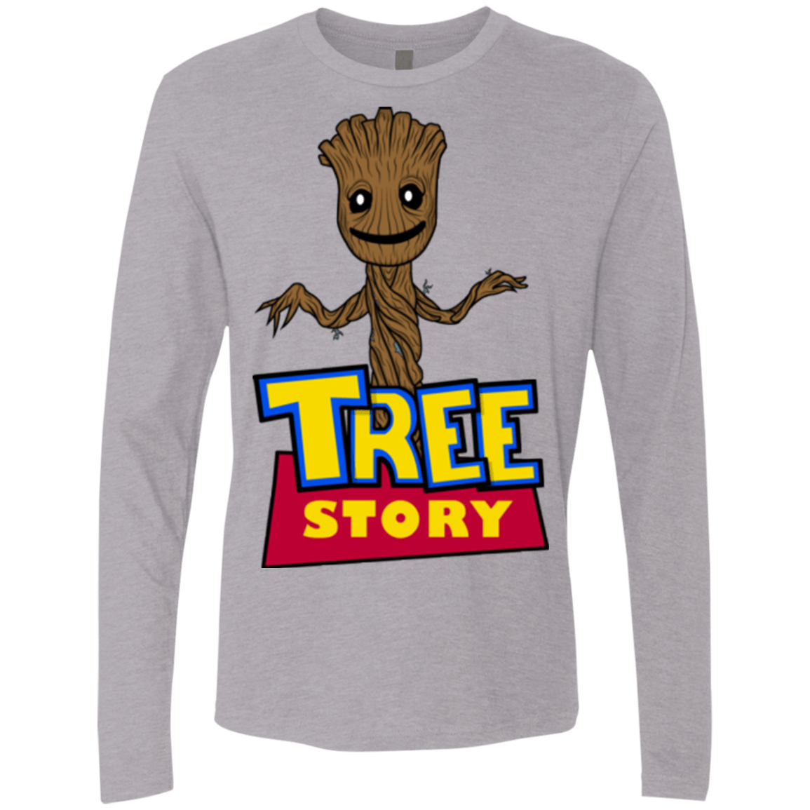 T-Shirts Heather Grey / Small TREE STORY Men's Premium Long Sleeve
