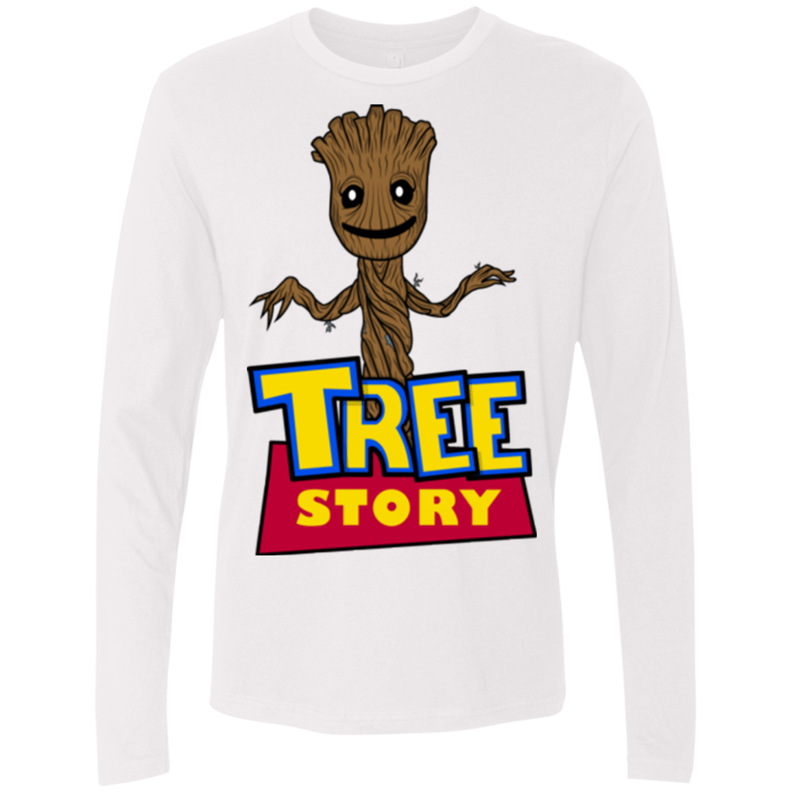 T-Shirts White / Small TREE STORY Men's Premium Long Sleeve