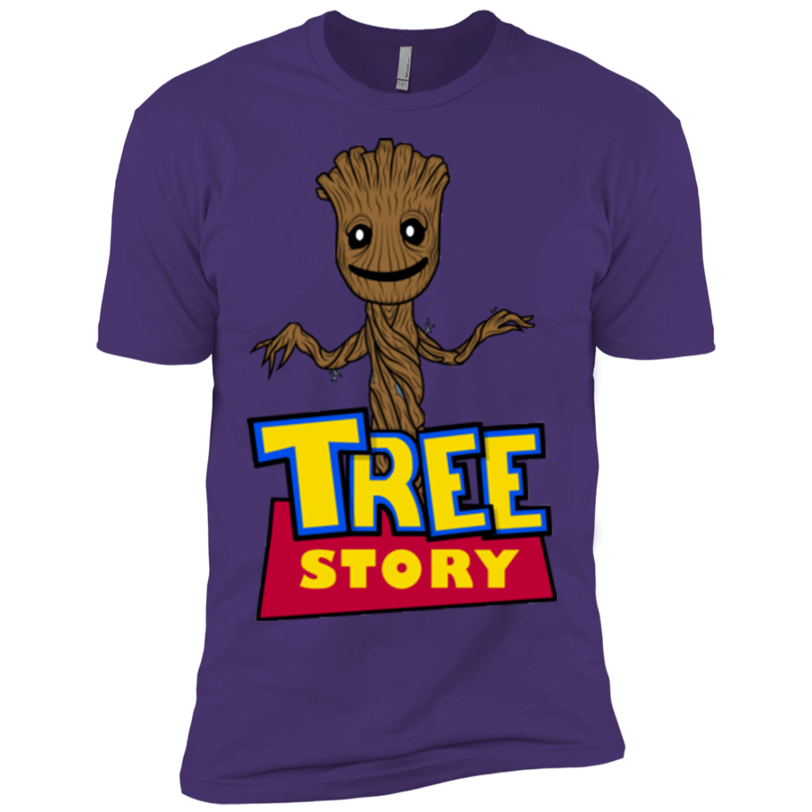 T-Shirts Purple Rush/ / X-Small TREE STORY Men's Premium T-Shirt