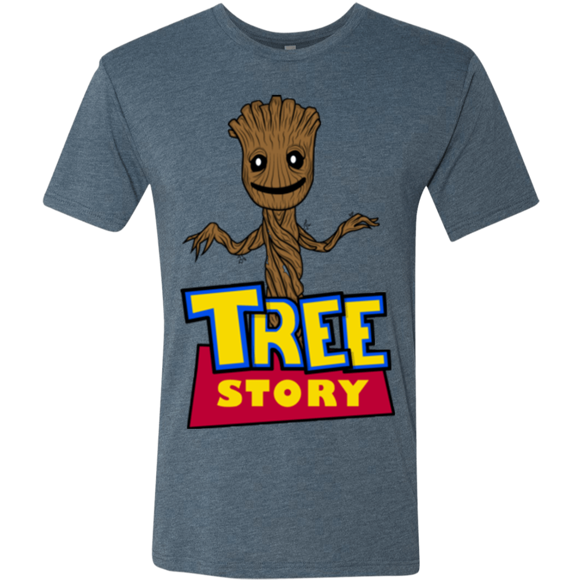 T-Shirts Indigo / Small TREE STORY Men's Triblend T-Shirt