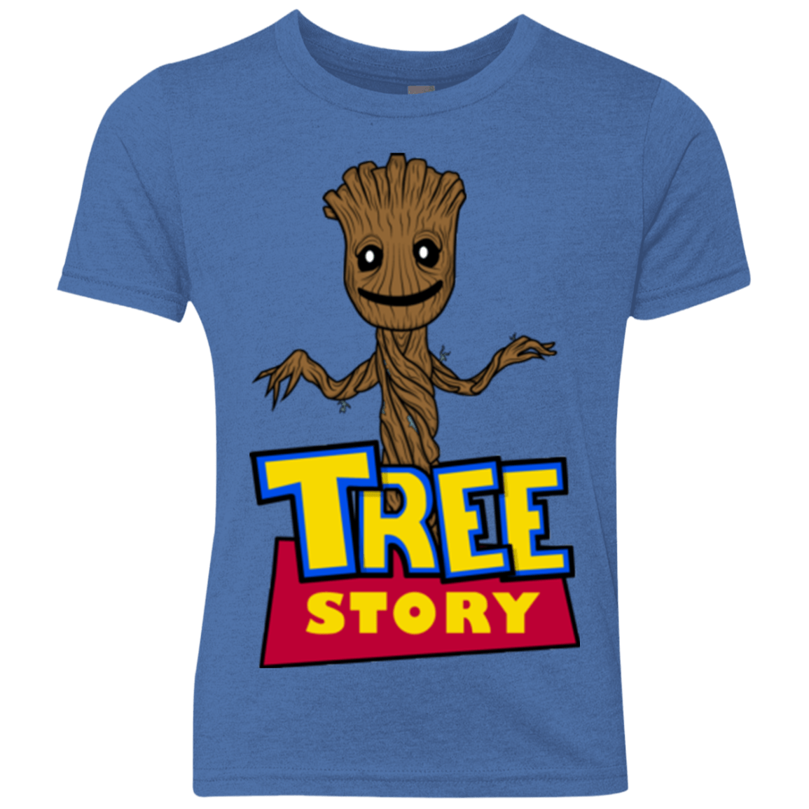 T-Shirts Vintage Royal / YXS TREE STORY Youth Triblend T-Shirt