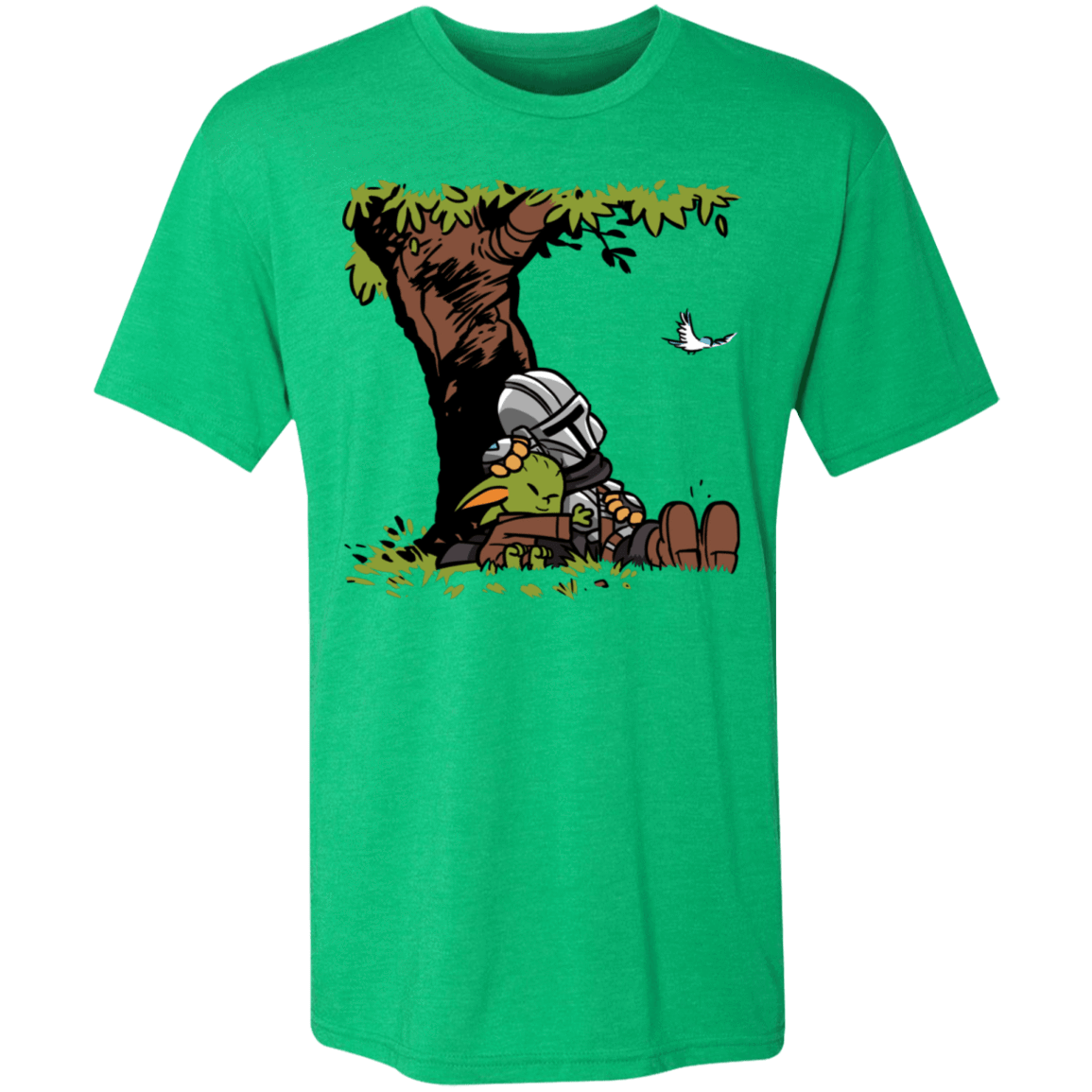 T-Shirts Envy / S Tree Yoda Calvin Men's Triblend T-Shirt