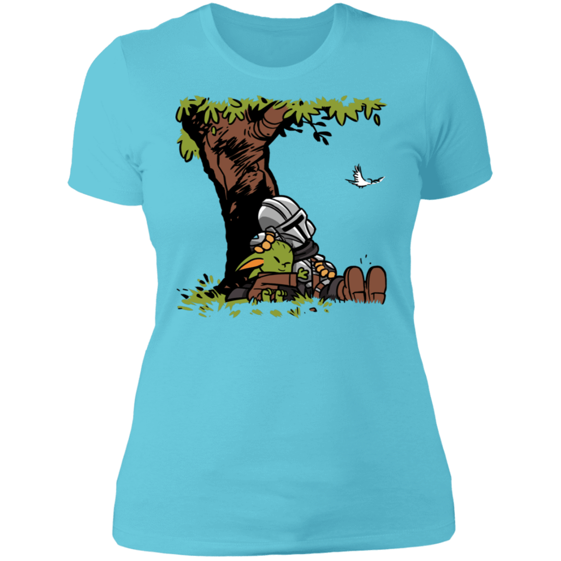 T-Shirts Cancun / S Tree Yoda Calvin Women's Premium T-Shirt