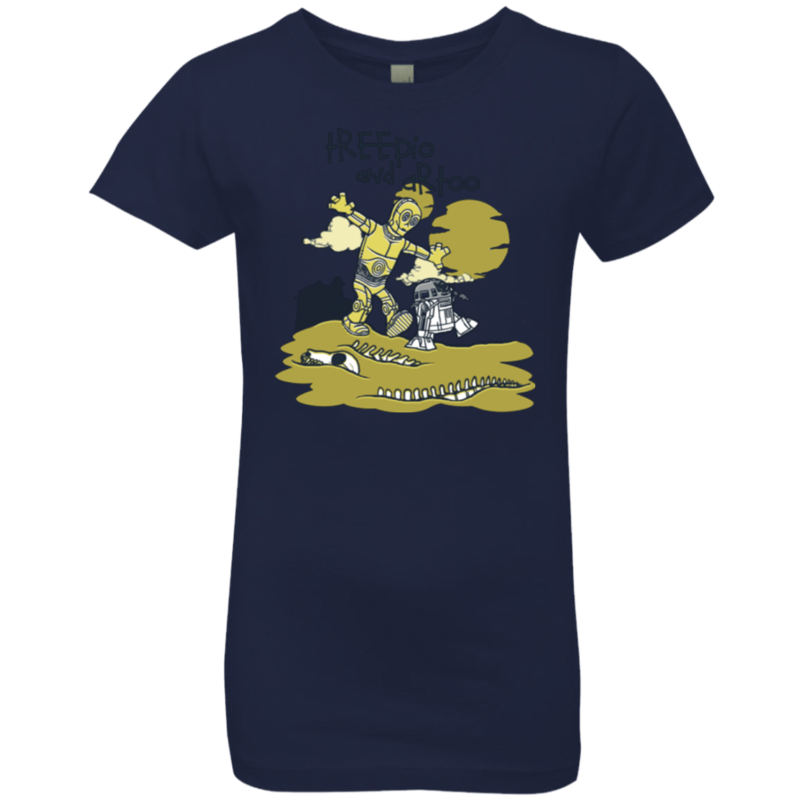 T-Shirts Midnight Navy / YXS Treepio and Artoo Girls Premium T-Shirt