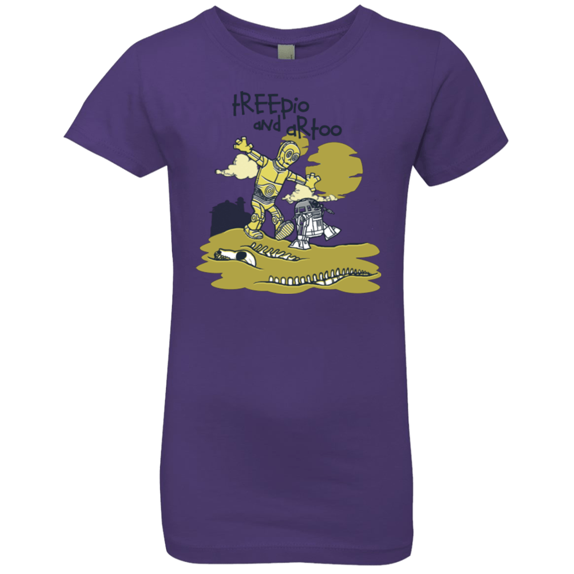 T-Shirts Purple Rush / YXS Treepio and Artoo Girls Premium T-Shirt