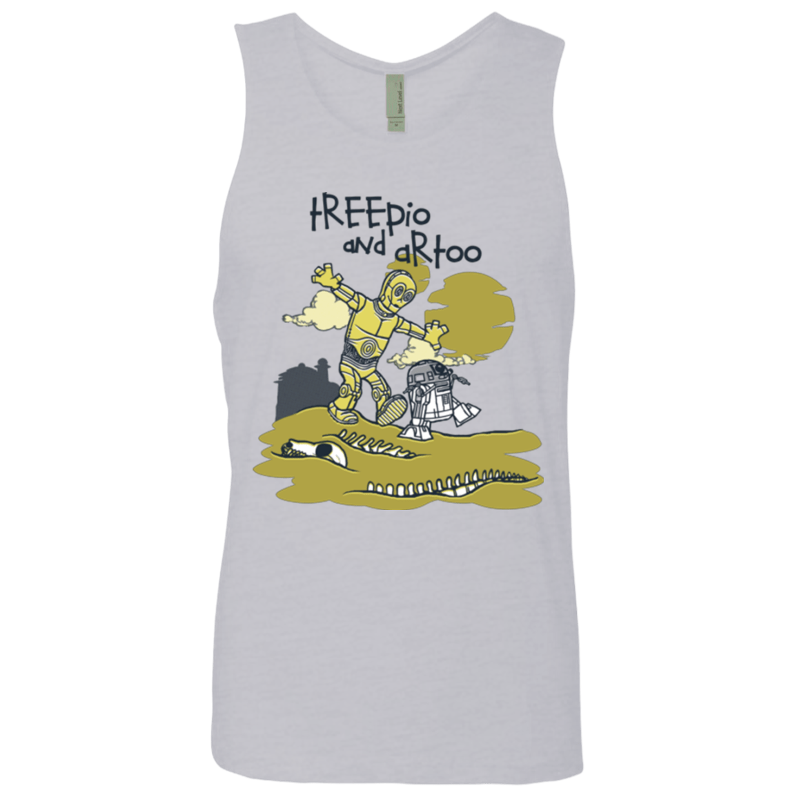 T-Shirts Heather Grey / Small Treepio and Artoo Men's Premium Tank Top