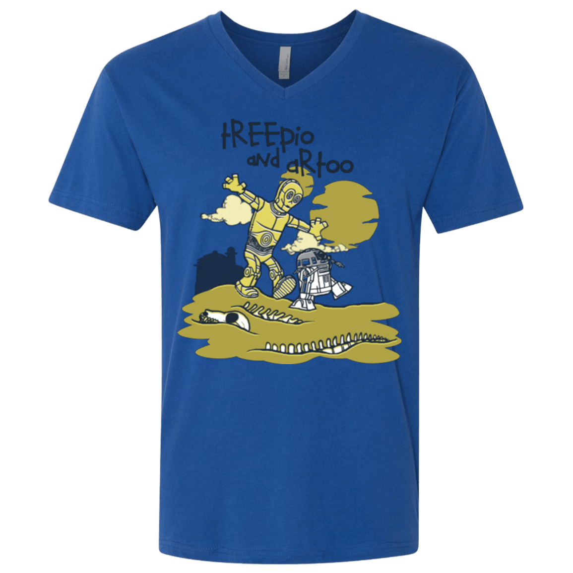 T-Shirts Royal / X-Small Treepio and Artoo Men's Premium V-Neck