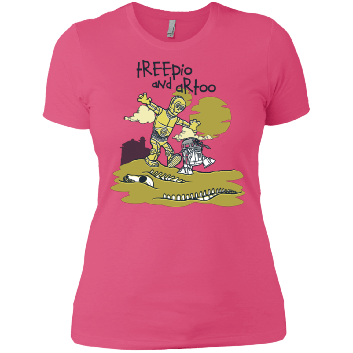 T-Shirts Hot Pink / X-Small Treepio and Artoo Women's Premium T-Shirt