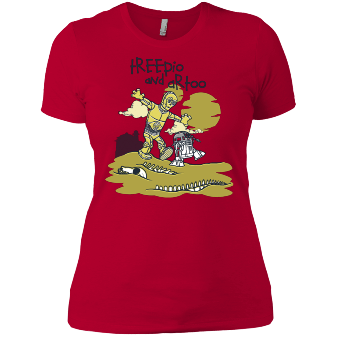 T-Shirts Red / X-Small Treepio and Artoo Women's Premium T-Shirt