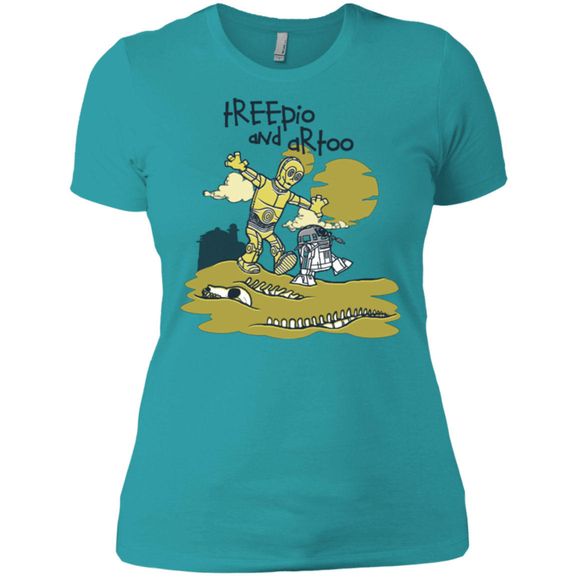 T-Shirts Tahiti Blue / X-Small Treepio and Artoo Women's Premium T-Shirt