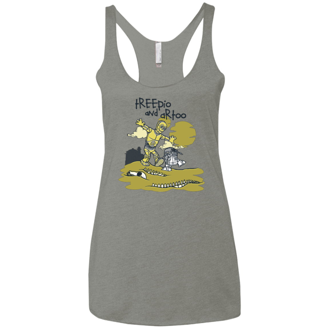 T-Shirts Venetian Grey / X-Small Treepio and Artoo Women's Triblend Racerback Tank