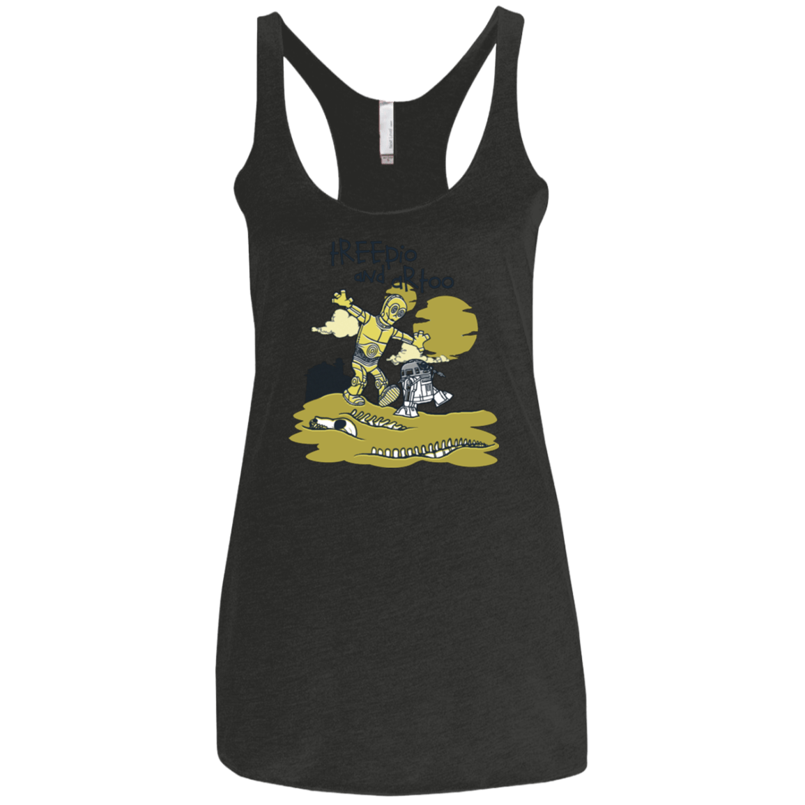 T-Shirts Vintage Black / X-Small Treepio and Artoo Women's Triblend Racerback Tank