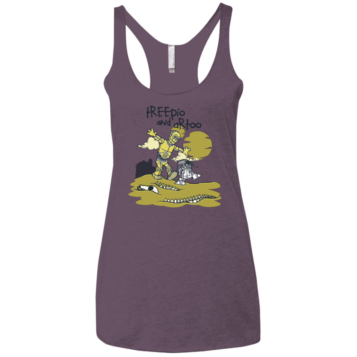 T-Shirts Vintage Purple / X-Small Treepio and Artoo Women's Triblend Racerback Tank