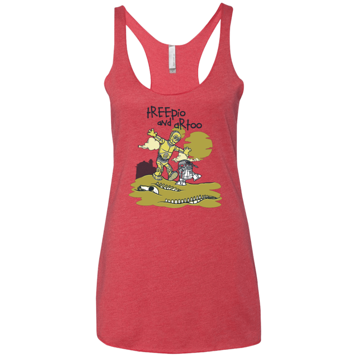 T-Shirts Vintage Red / X-Small Treepio and Artoo Women's Triblend Racerback Tank