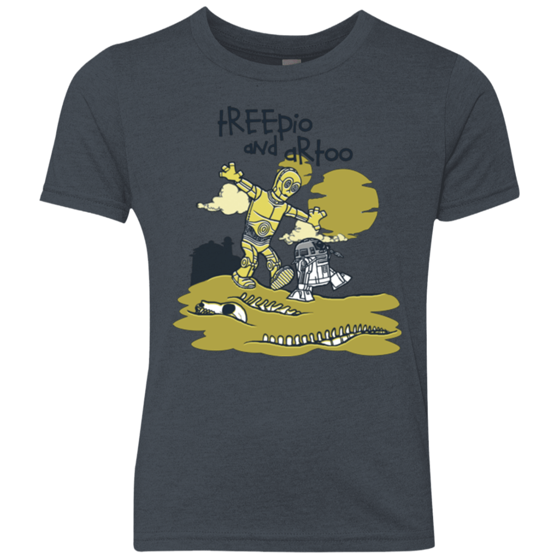 T-Shirts Vintage Navy / YXS Treepio and Artoo Youth Triblend T-Shirt