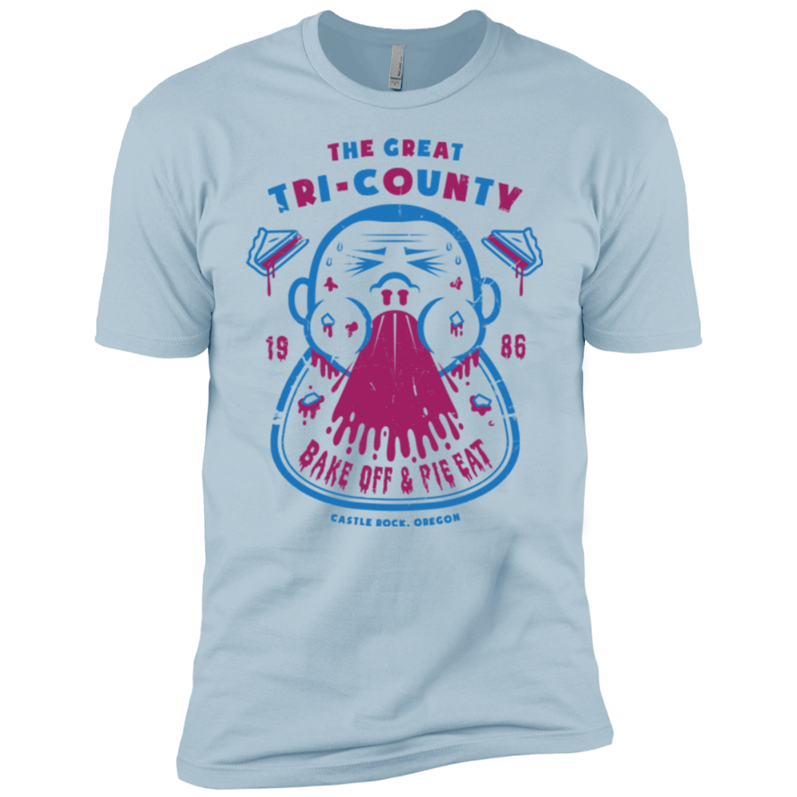 T-Shirts Light Blue / YXS Tri County Pie Eating Boys Premium T-Shirt