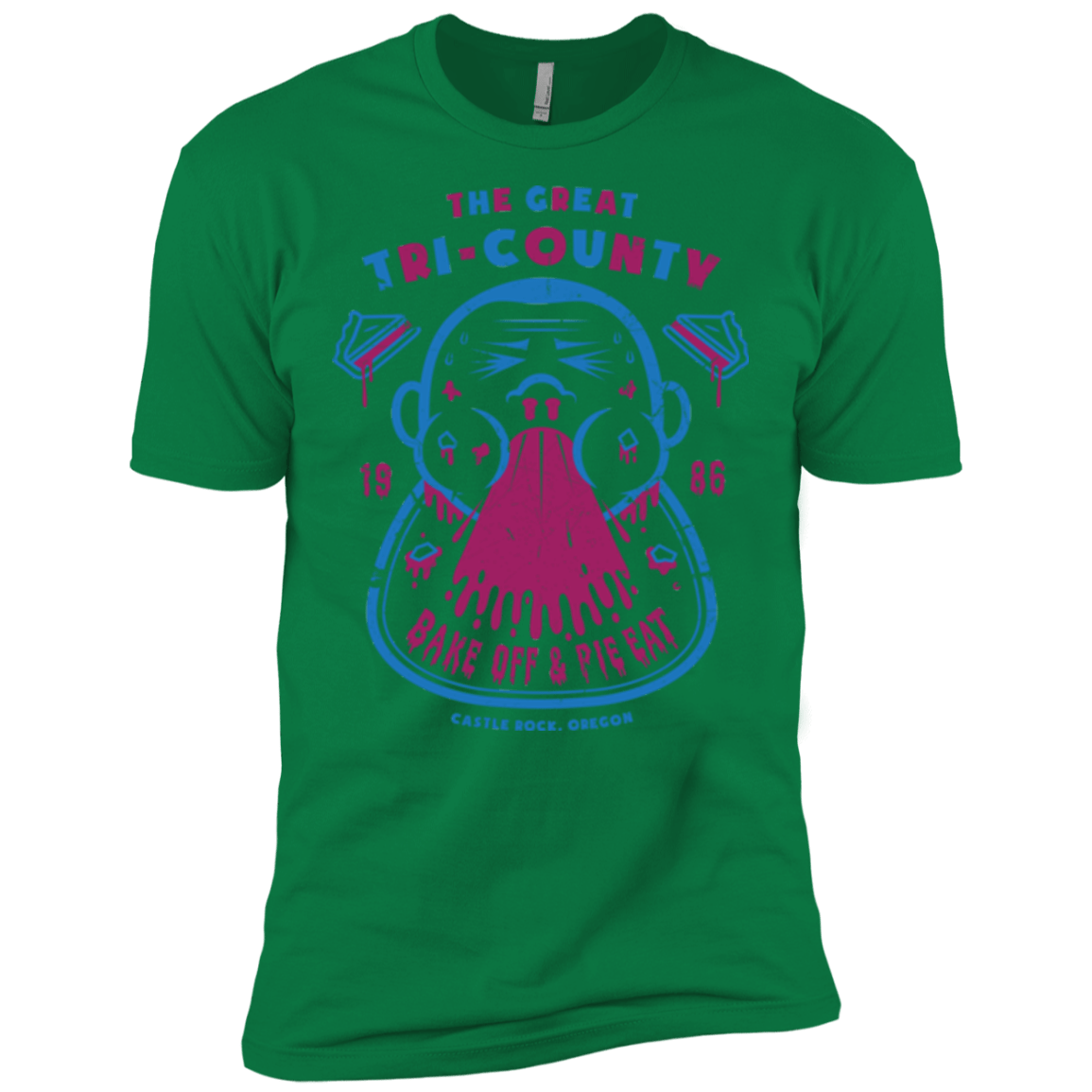 T-Shirts Kelly Green / X-Small Tri County Pie Eating Men's Premium T-Shirt