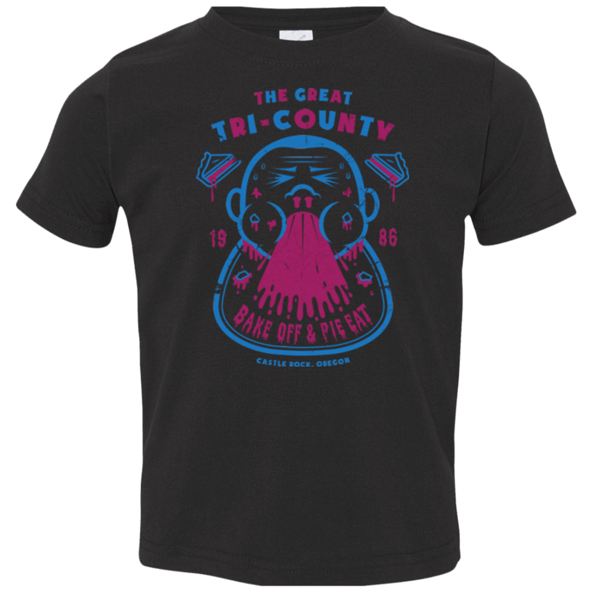 T-Shirts Black / 2T Tri County Pie Eating Toddler Premium T-Shirt