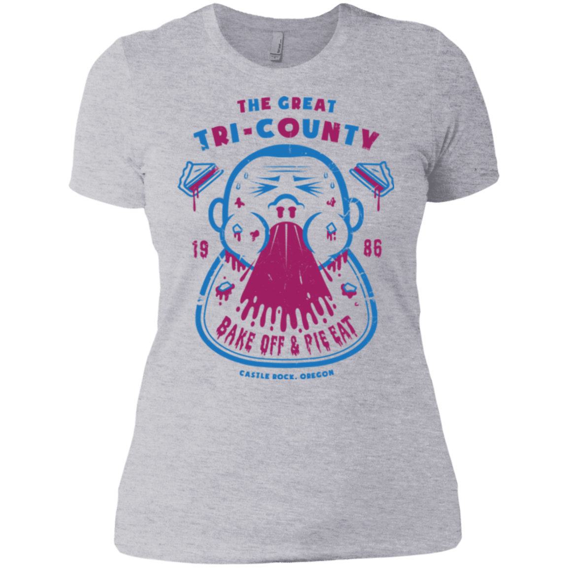 T-Shirts Heather Grey / X-Small Tri County Pie Eating Women's Premium T-Shirt