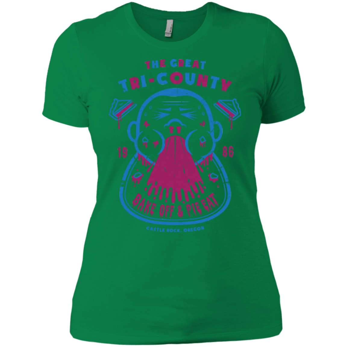 T-Shirts Kelly Green / X-Small Tri County Pie Eating Women's Premium T-Shirt