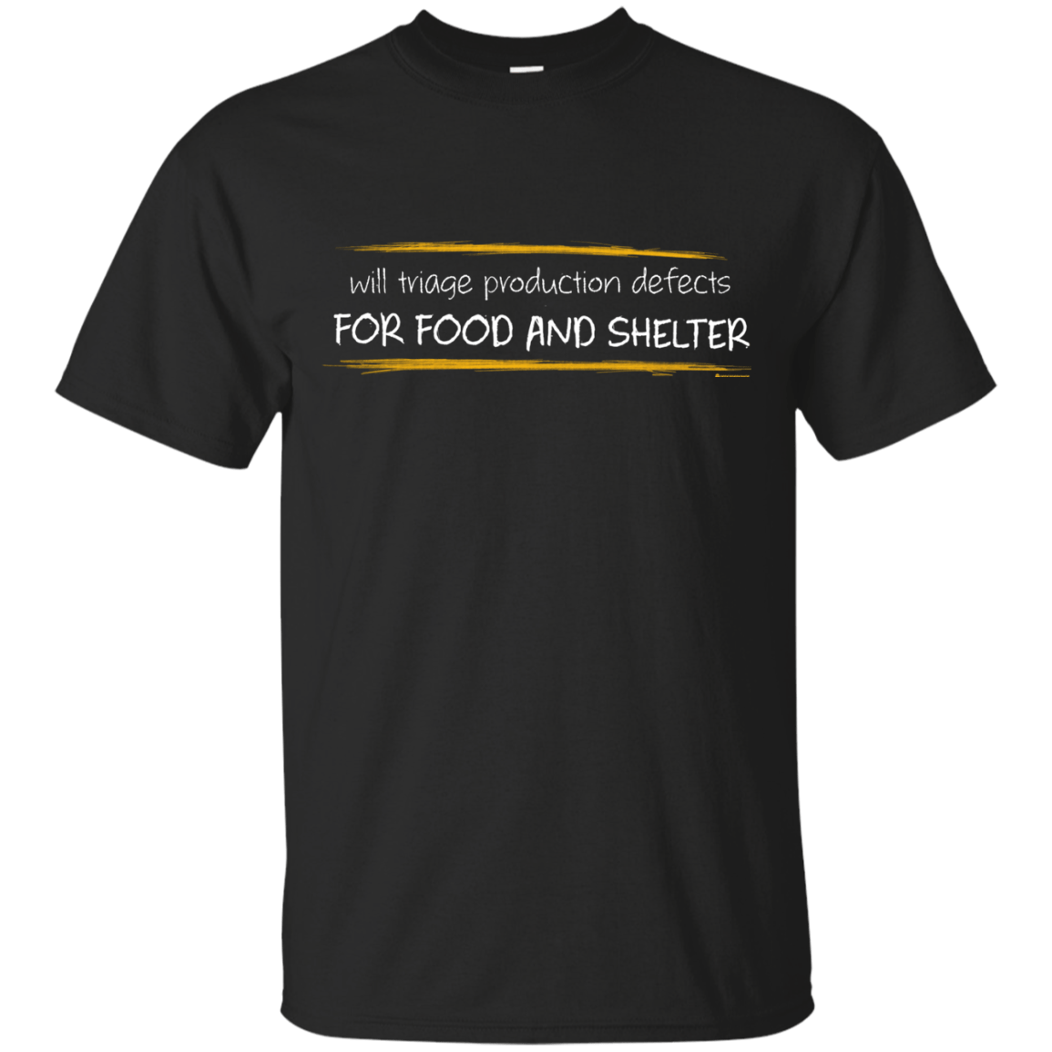T-Shirts Black / Small Triaging Defects For Food And Shelter T-Shirt