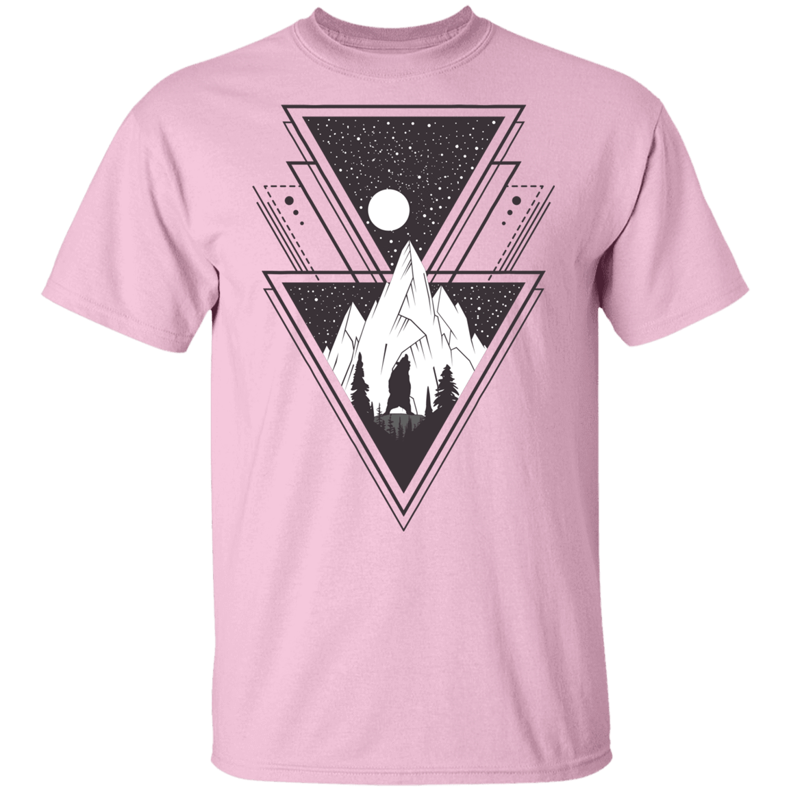 T-Shirts Light Pink / YXS Triangle Bear Art Youth T-Shirt