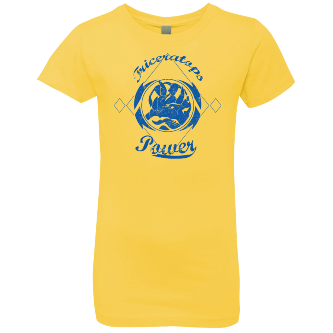 T-Shirts Vibrant Yellow / YXS Triceratops Girls Premium T-Shirt