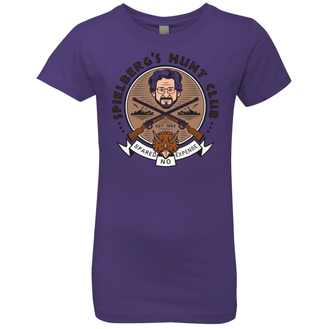 T-Shirts Purple Rush / YXS Triceratops Hunt Club Girls Premium T-Shirt