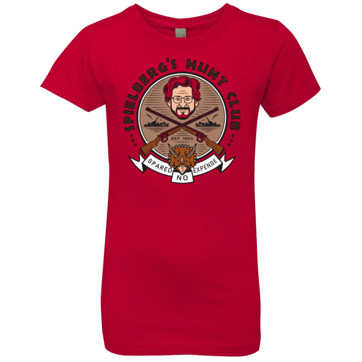 T-Shirts Red / YXS Triceratops Hunt Club Girls Premium T-Shirt