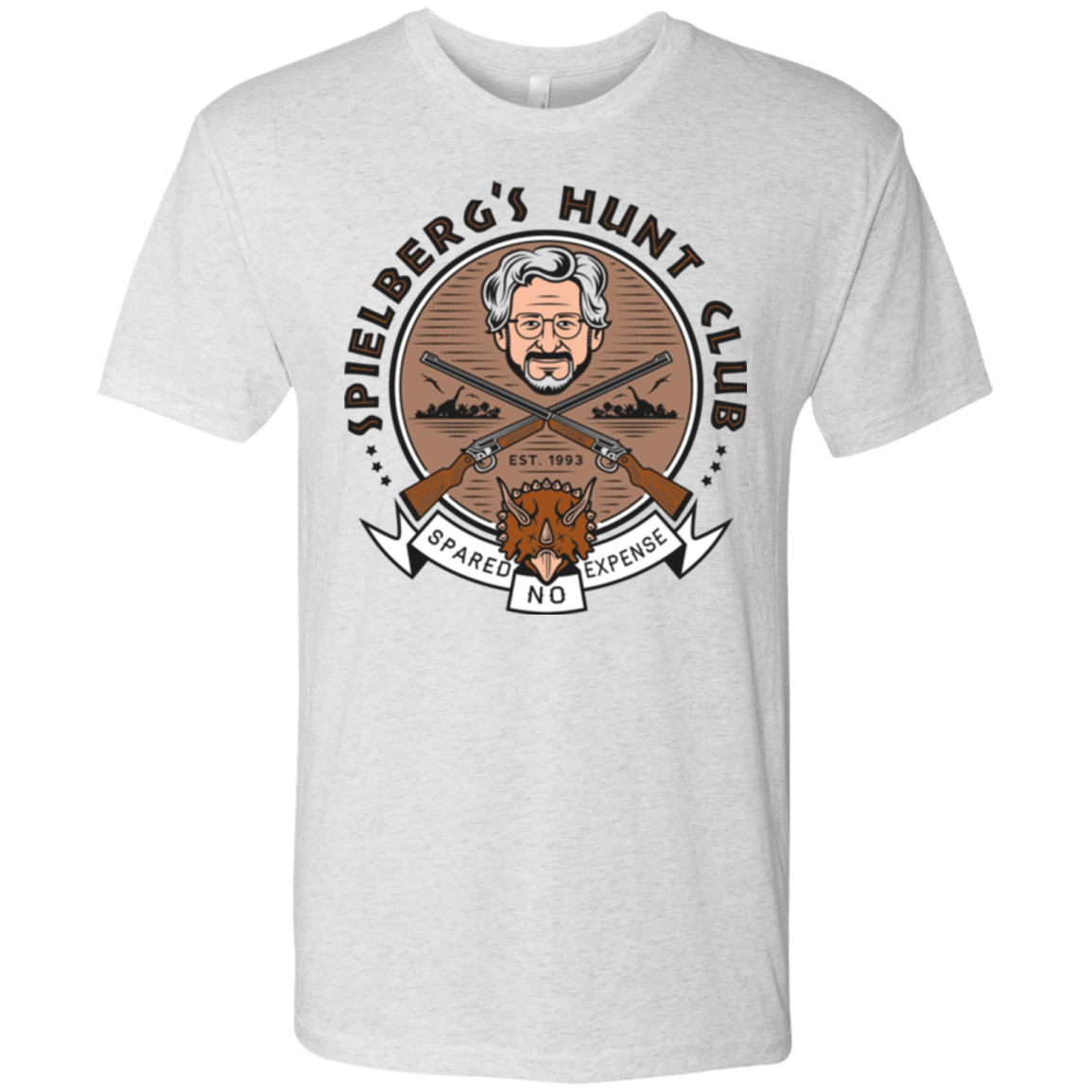 T-Shirts Heather White / Small Triceratops Hunt Club Men's Triblend T-Shirt