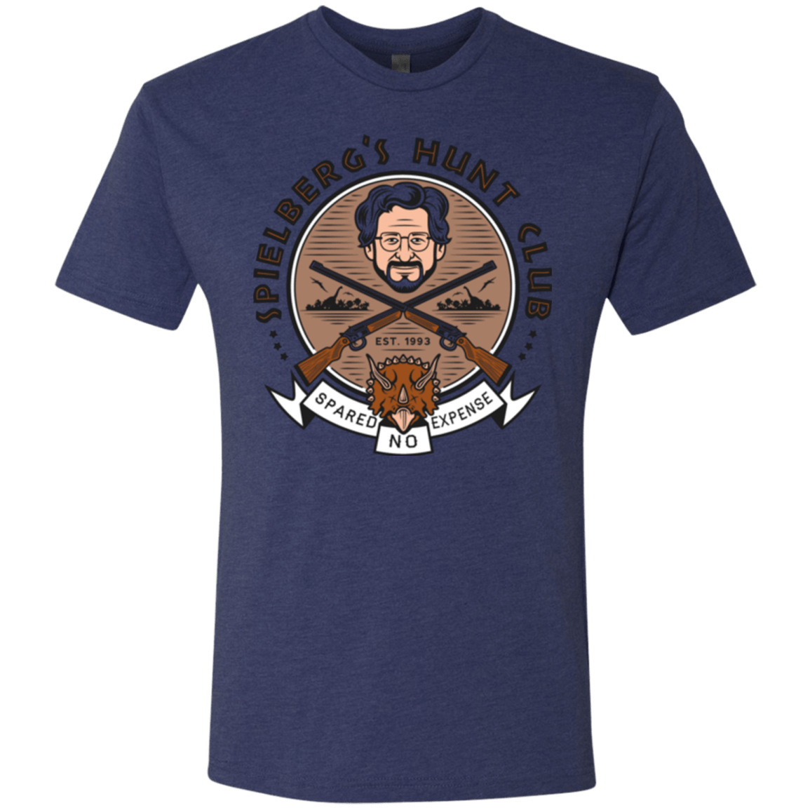 T-Shirts Vintage Navy / Small Triceratops Hunt Club Men's Triblend T-Shirt