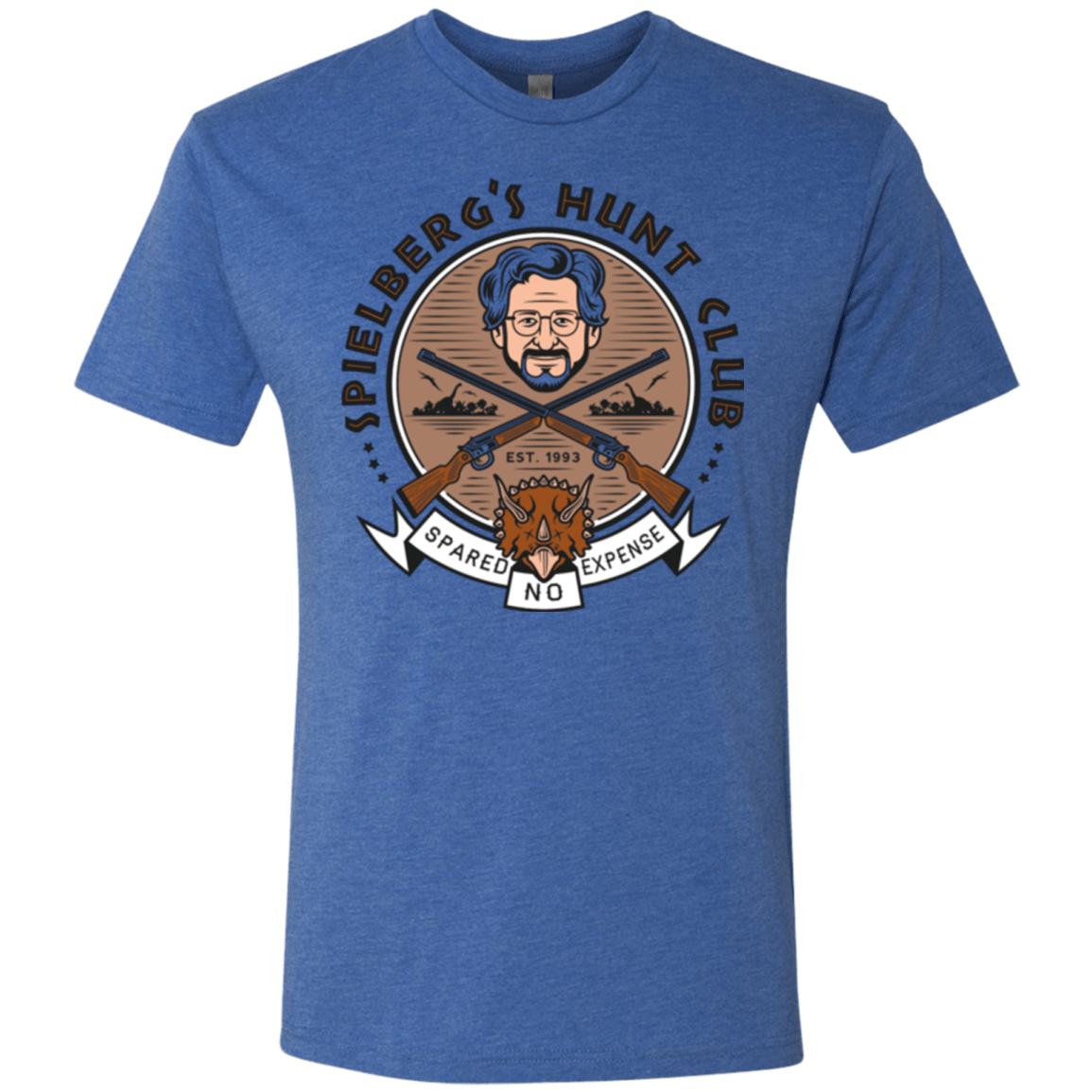 T-Shirts Vintage Royal / Small Triceratops Hunt Club Men's Triblend T-Shirt