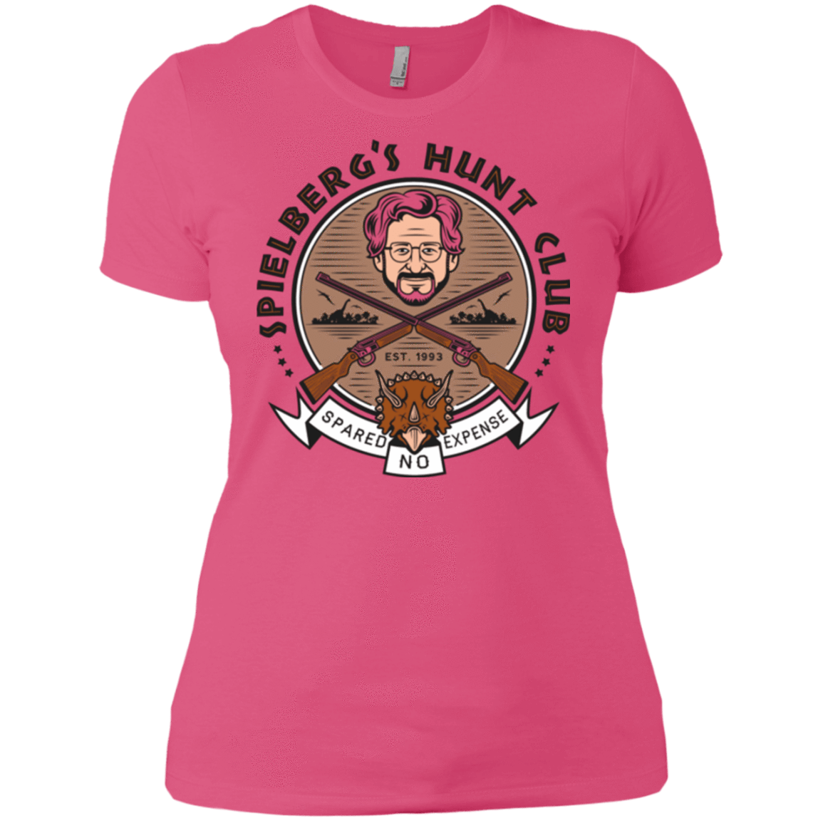 T-Shirts Hot Pink / X-Small Triceratops Hunt Club Women's Premium T-Shirt