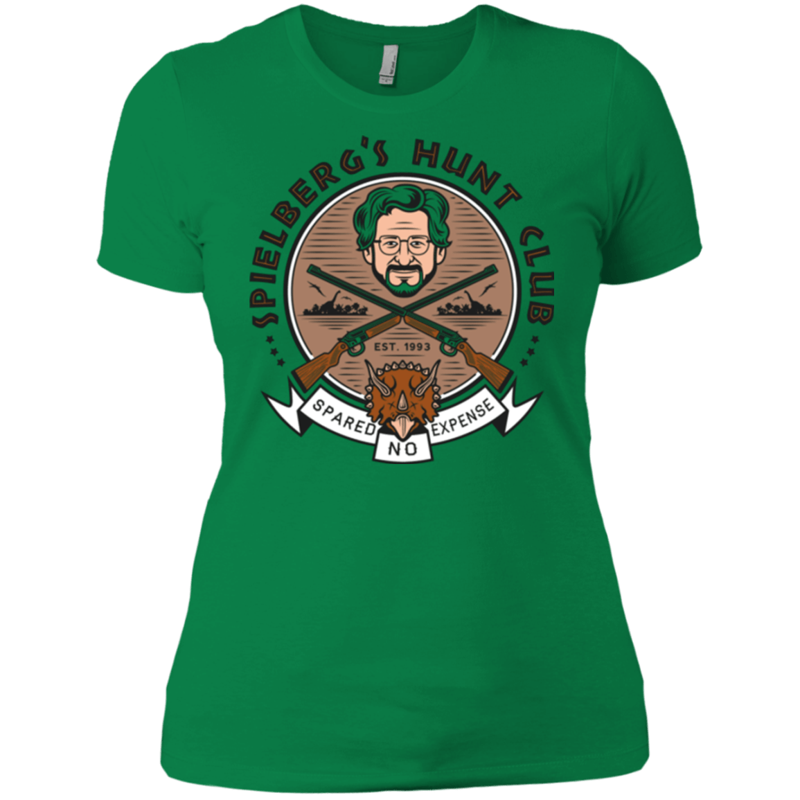 T-Shirts Kelly Green / X-Small Triceratops Hunt Club Women's Premium T-Shirt