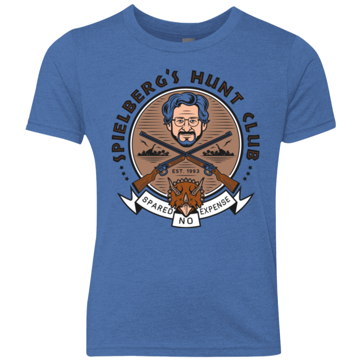 T-Shirts Vintage Royal / YXS Triceratops Hunt Club Youth Triblend T-Shirt