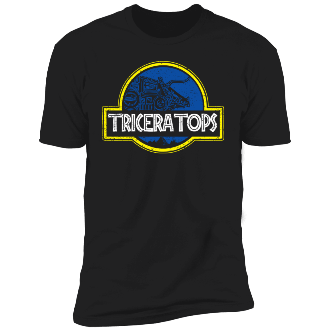 T-Shirts Black / X-Small Triceratops Men's Premium T-Shirt