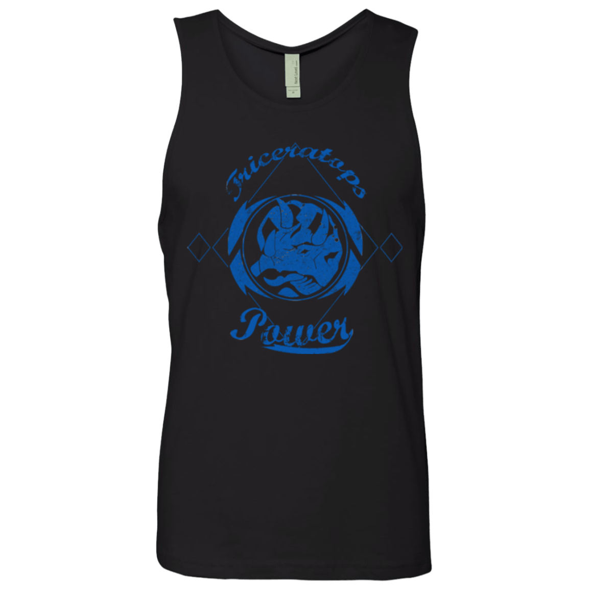 T-Shirts Black / Small Triceratops Men's Premium Tank Top