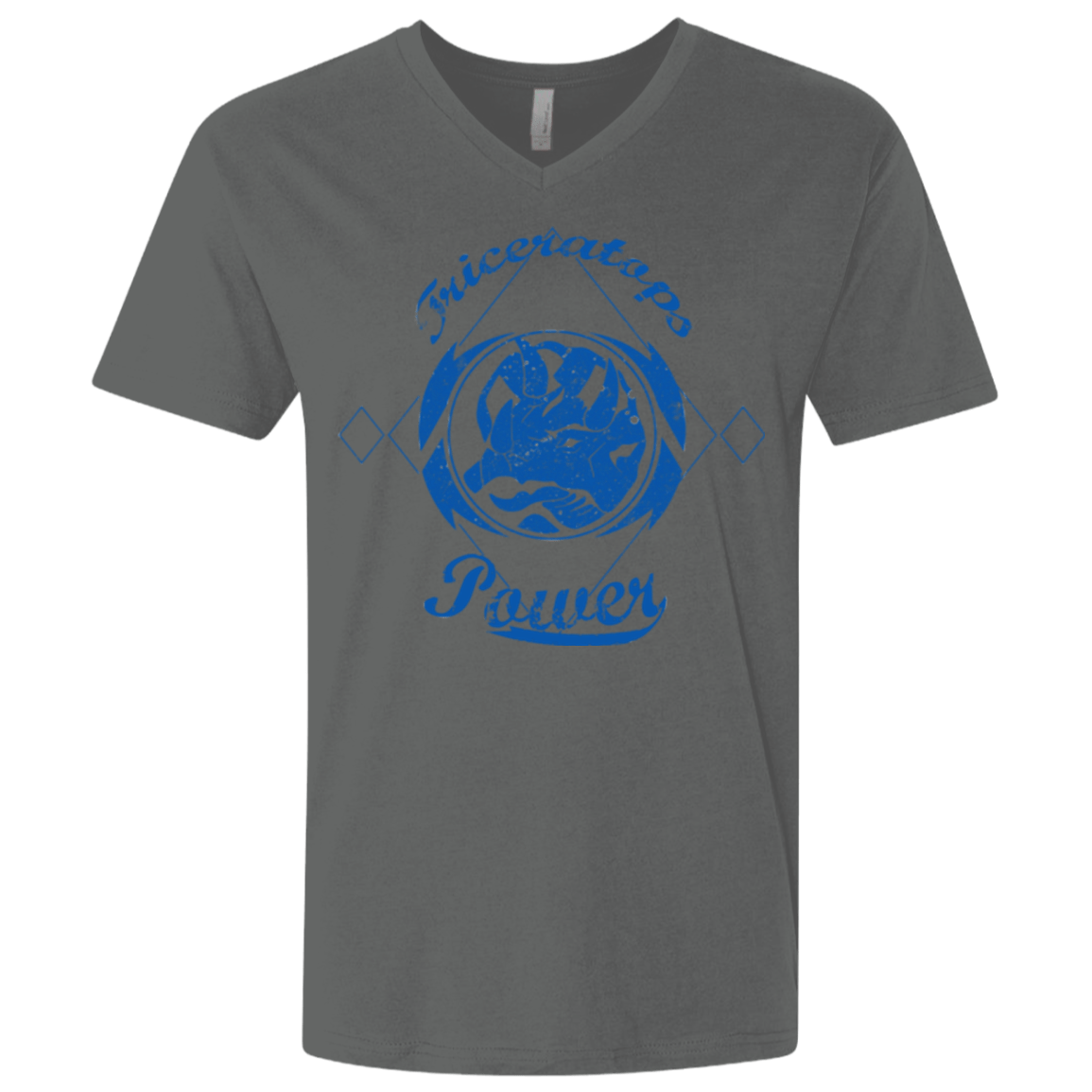 T-Shirts Heavy Metal / X-Small Triceratops Men's Premium V-Neck