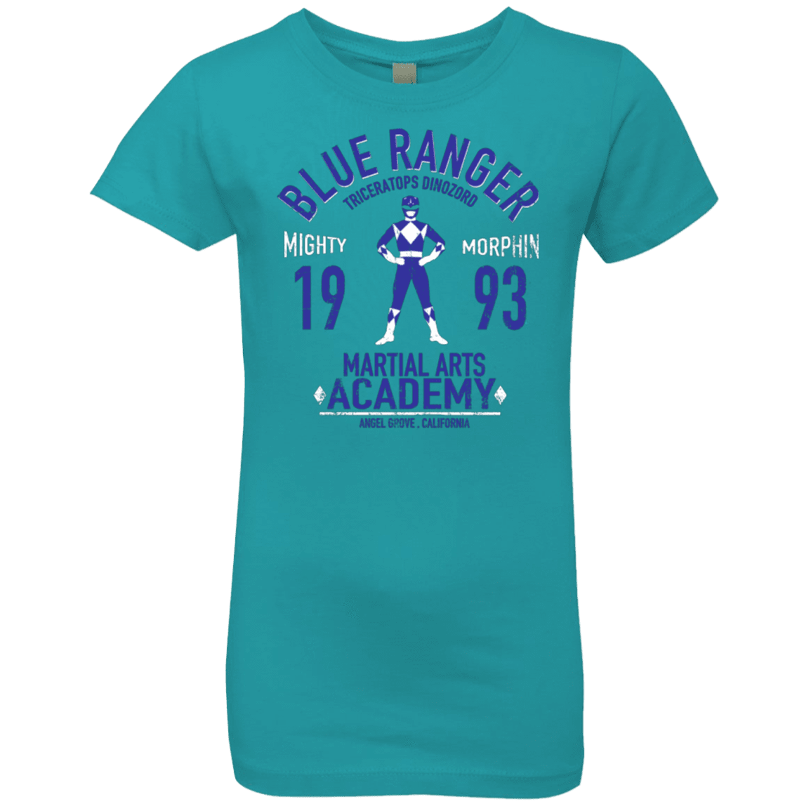 T-Shirts Tahiti Blue / YXS Triceratops Ranger Girls Premium T-Shirt