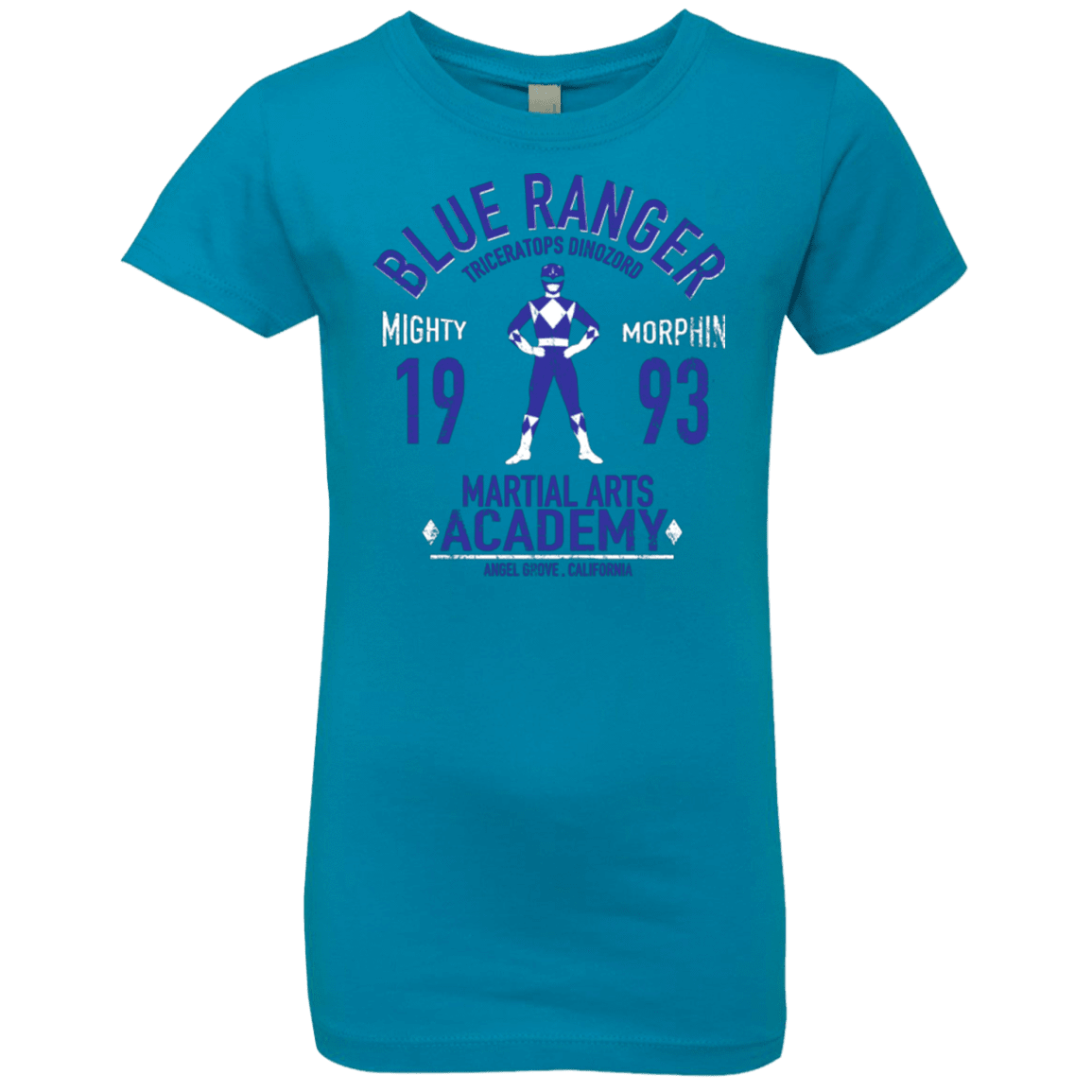 T-Shirts Turquoise / YXS Triceratops Ranger Girls Premium T-Shirt