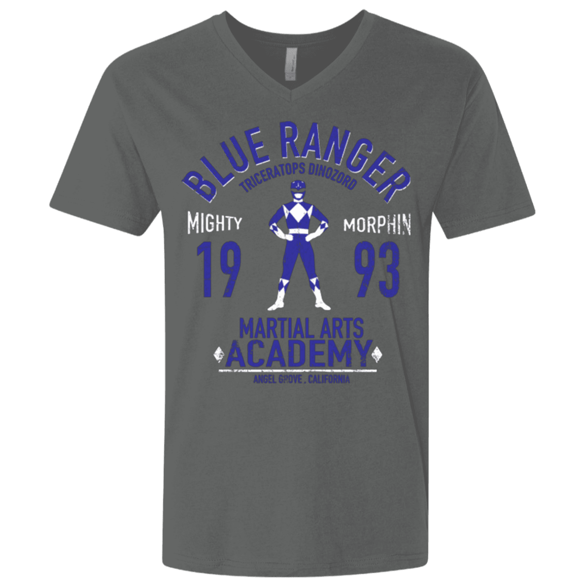 T-Shirts Heavy Metal / X-Small Triceratops Ranger Men's Premium V-Neck