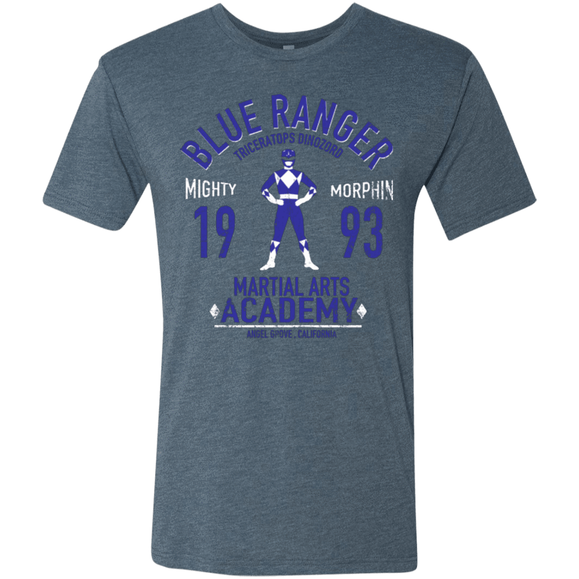 T-Shirts Indigo / Small Triceratops Ranger Men's Triblend T-Shirt