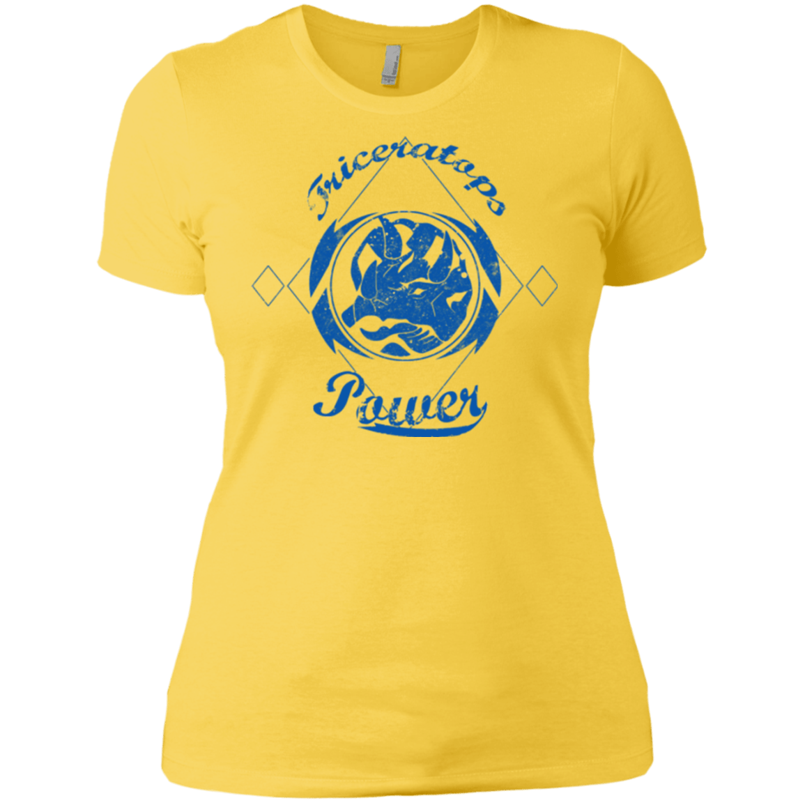 T-Shirts Vibrant Yellow / X-Small Triceratops Women's Premium T-Shirt