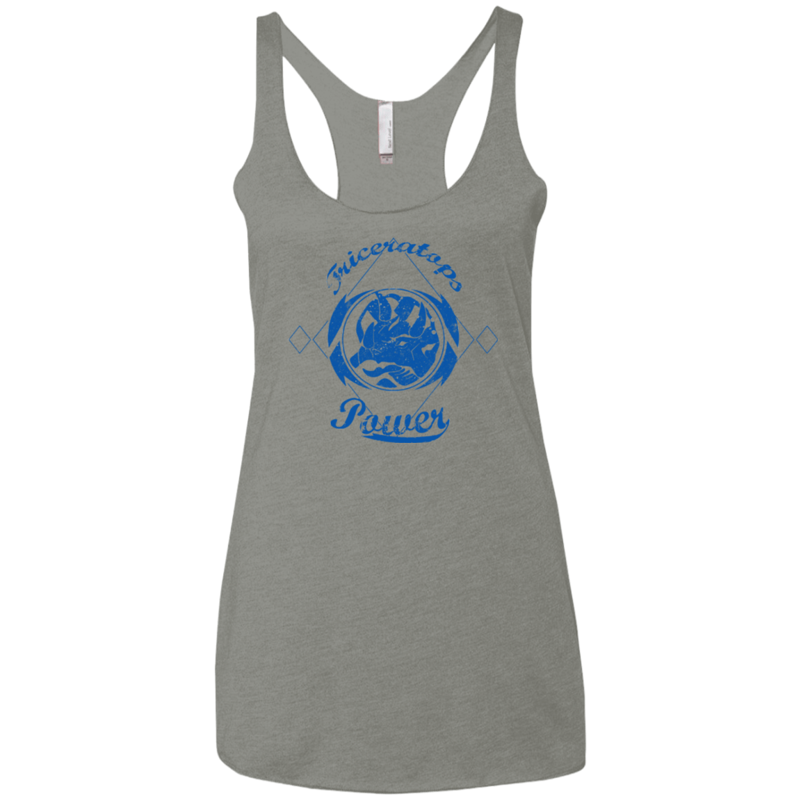 T-Shirts Venetian Grey / X-Small Triceratops Women's Triblend Racerback Tank
