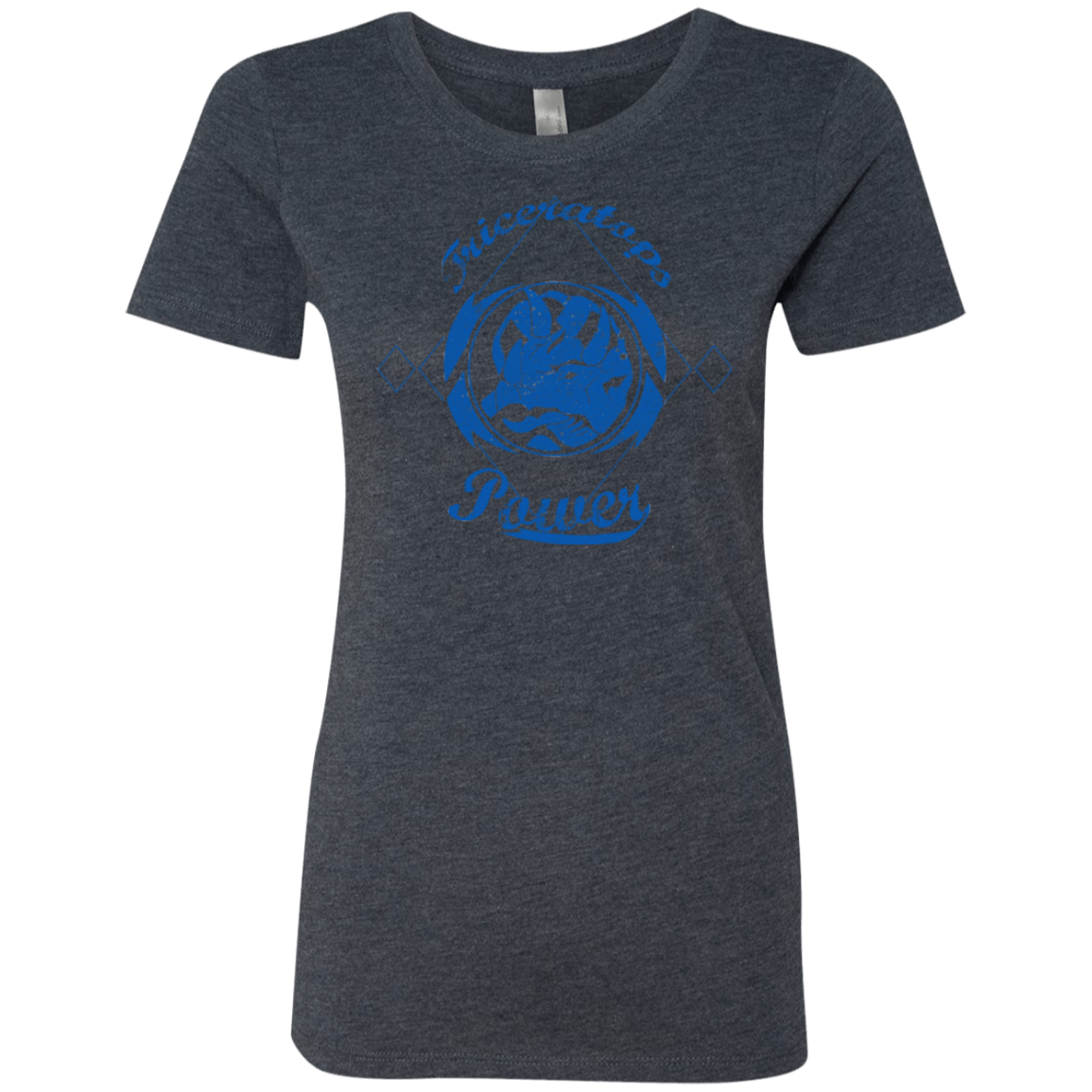 T-Shirts Vintage Navy / Small Triceratops Women's Triblend T-Shirt