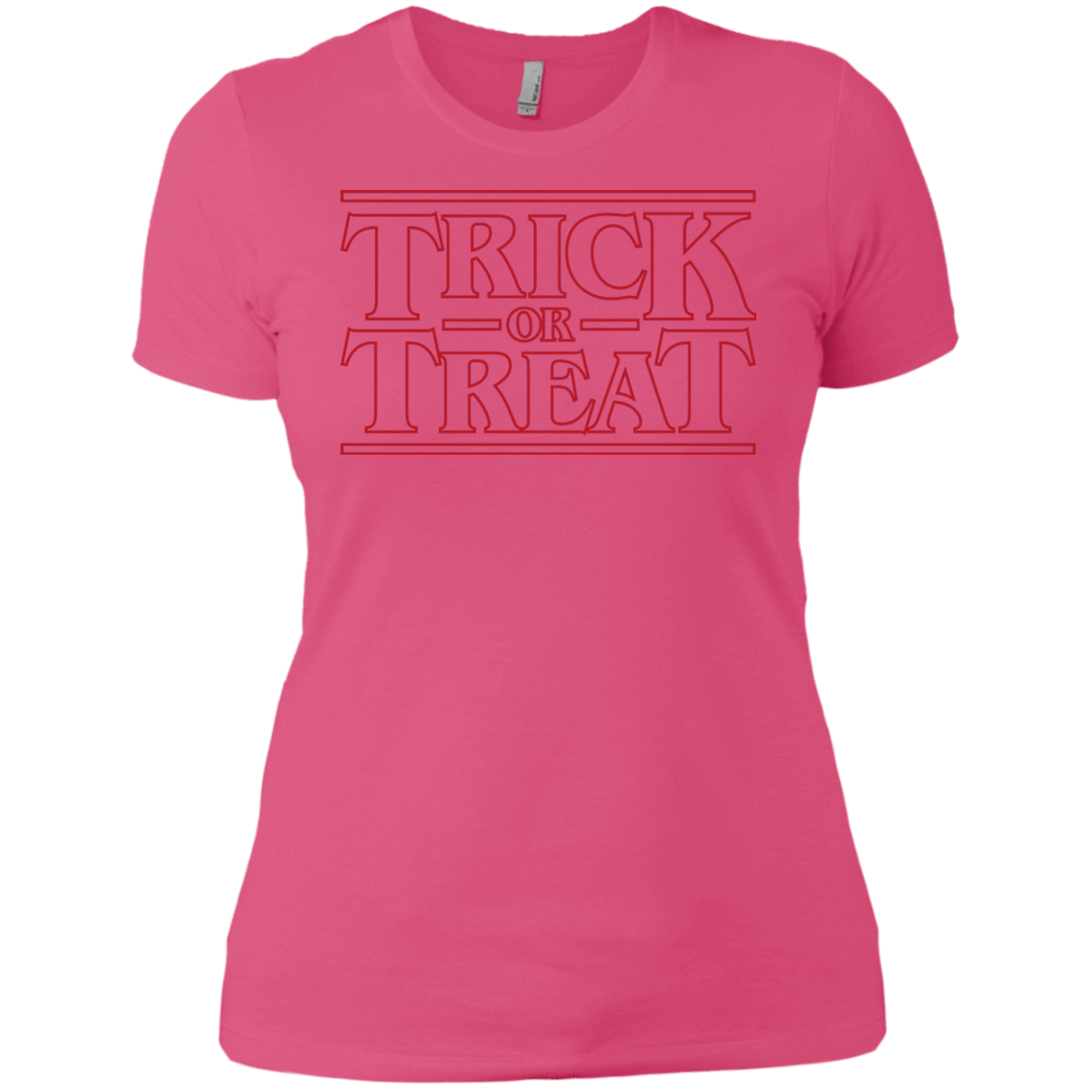 T-Shirts Hot Pink / X-Small Trick Or Treat Women's Premium T-Shirt