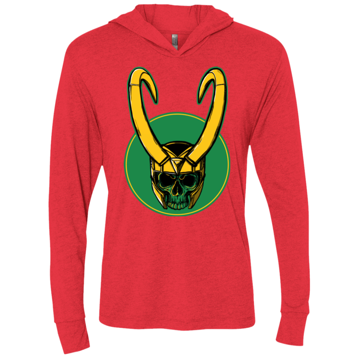 T-Shirts Vintage Red / X-Small Tricksters End Triblend Long Sleeve Hoodie Tee