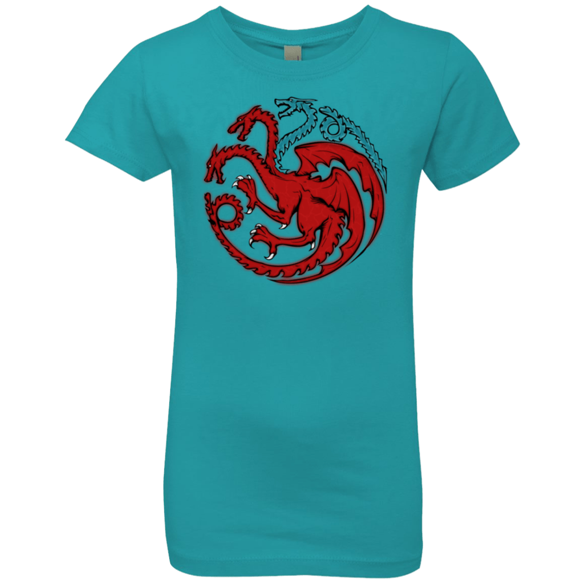 T-Shirts Tahiti Blue / YXS Trinity of fire and ice V2 Girls Premium T-Shirt