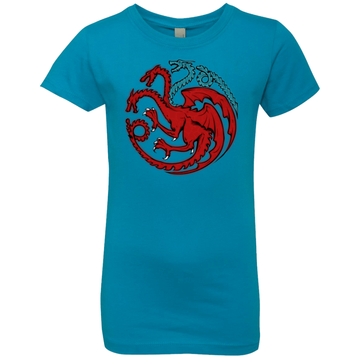 T-Shirts Turquoise / YXS Trinity of fire and ice V2 Girls Premium T-Shirt